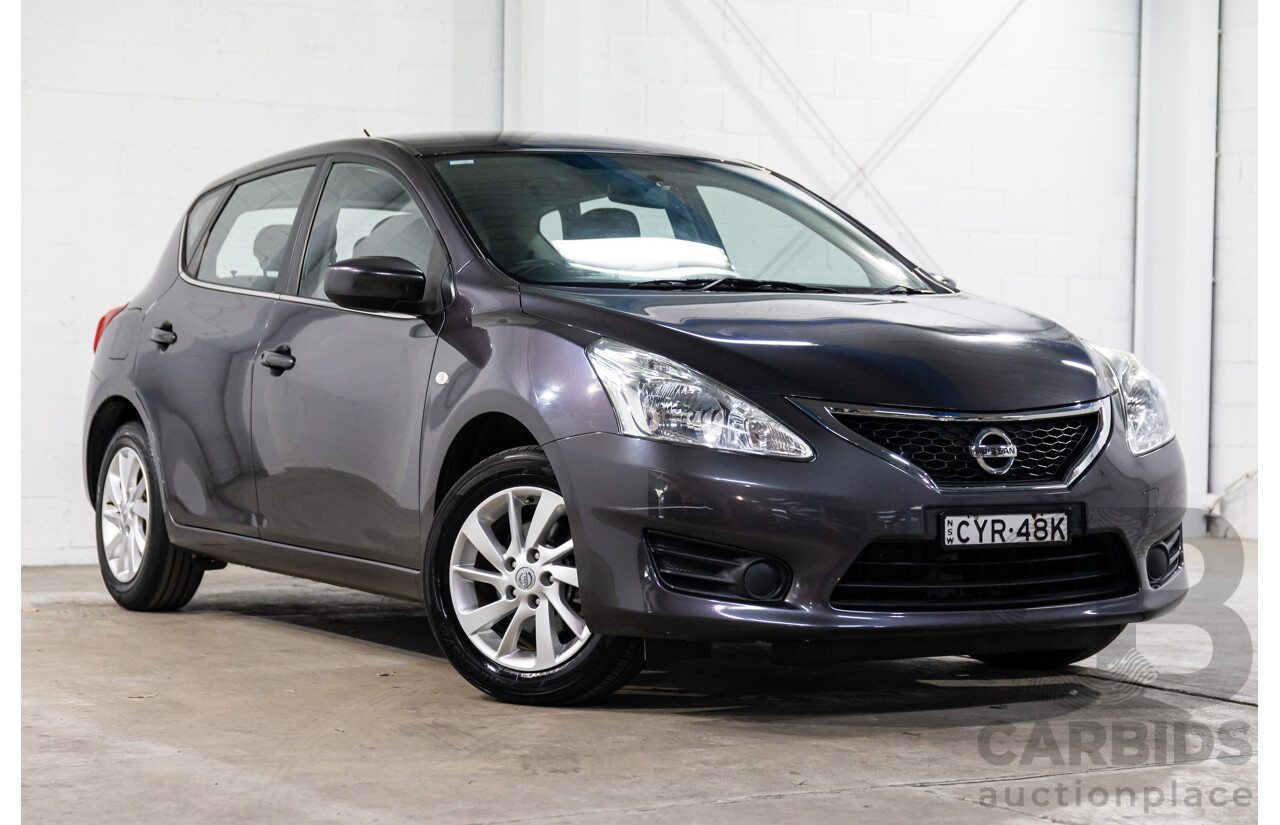 6/2014 Nissan Pulsar ST C12 5d Hatchback Storm Grey Metallic 1.8L