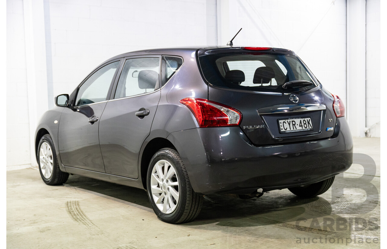 6/2014 Nissan Pulsar ST C12 5d Hatchback Storm Grey Metallic 1.8L