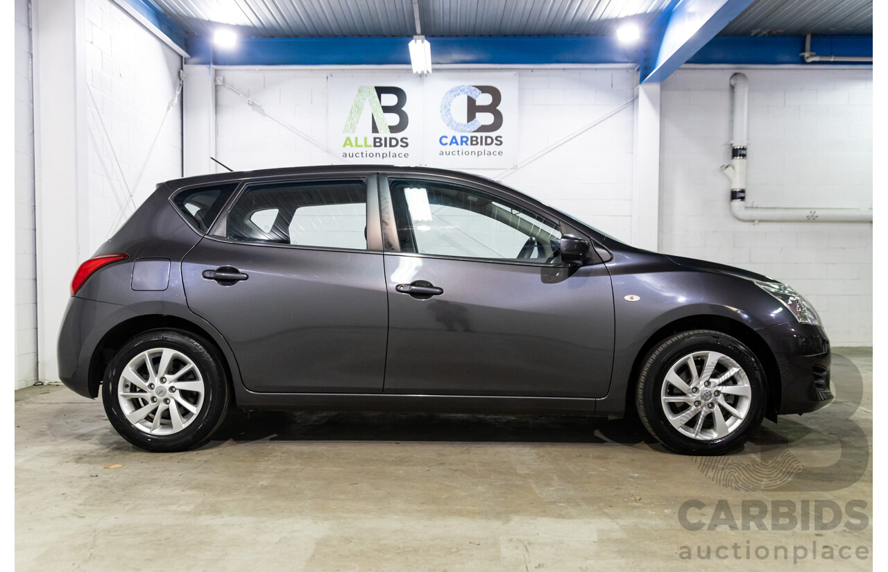 6/2014 Nissan Pulsar ST C12 5d Hatchback Storm Grey Metallic 1.8L