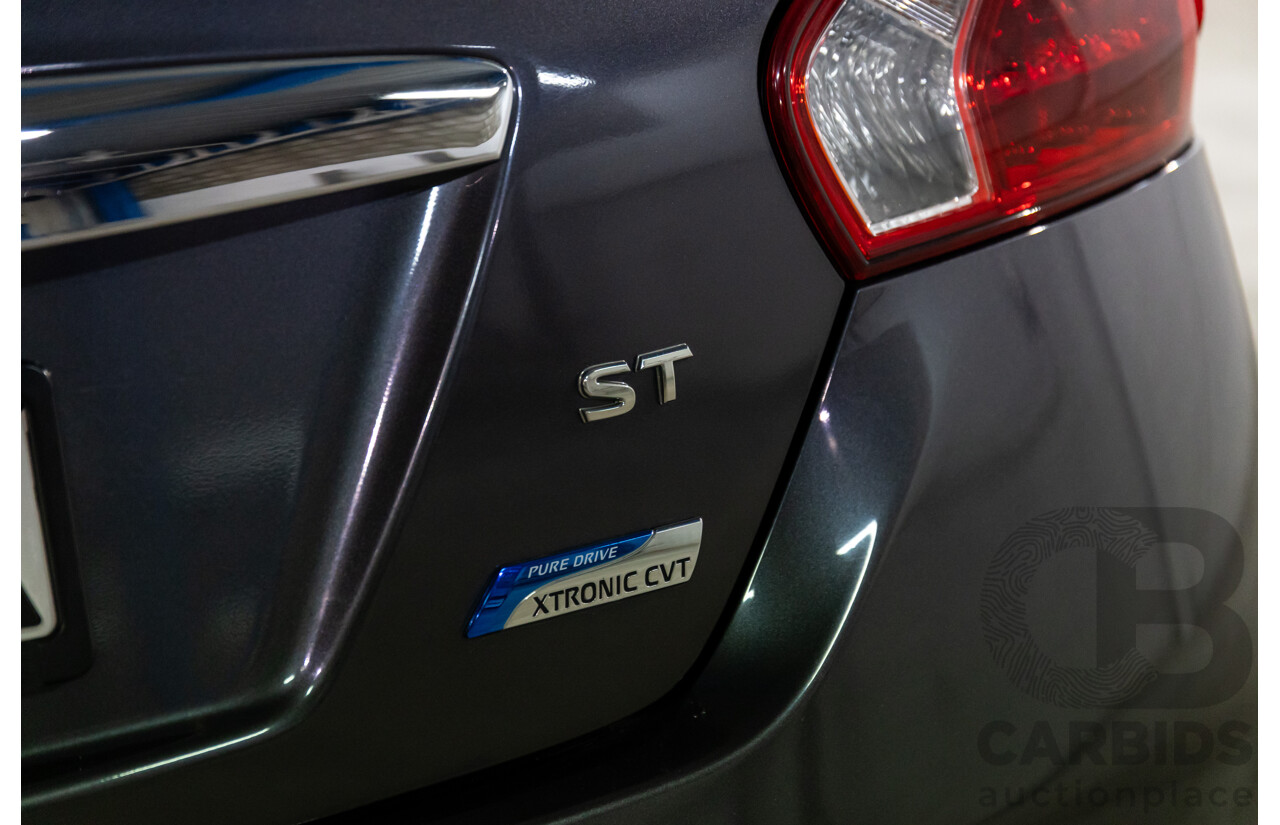 6/2014 Nissan Pulsar ST C12 5d Hatchback Storm Grey Metallic 1.8L