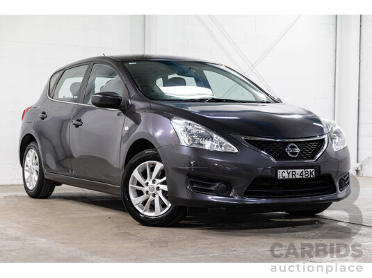 6/2014 Nissan Pulsar ST C12 5d Hatchback Storm Grey Metallic 1.8L