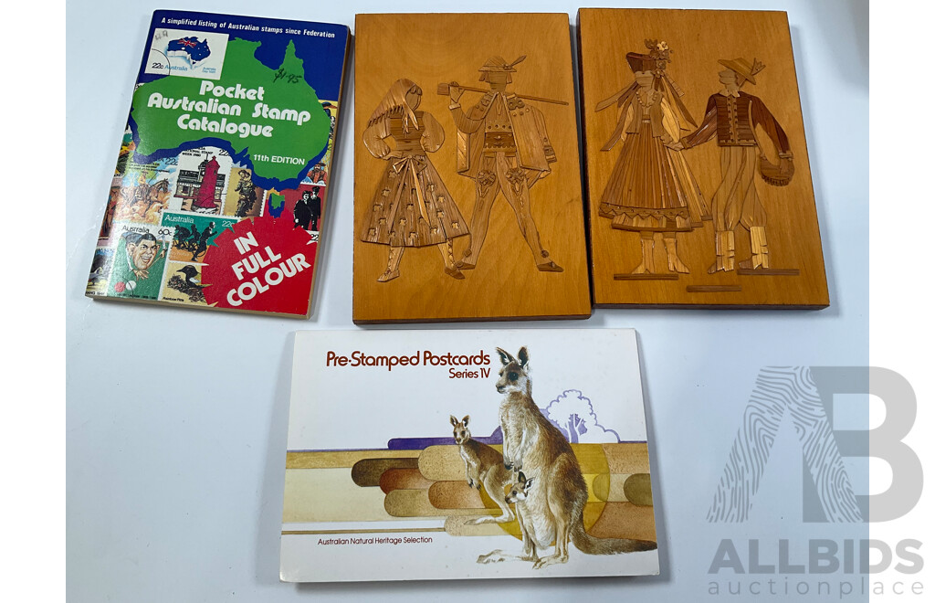 Collection of Australian Mint Stamp Blocks Including Predecimal, Sets,Vintage Fire Engines, Gold Rush, Butterflies, Fungi, Two Dollar Painting Series Block, 1980's Stamp Packs, Russian and International Albums