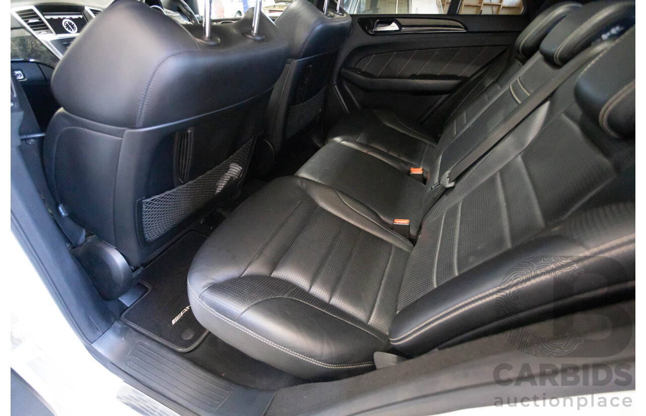 9/2012 Mercedes-Benz ML63 AMG (AWD) 166 4D Wagon Diamond White Twin Turbo V8 5.5L