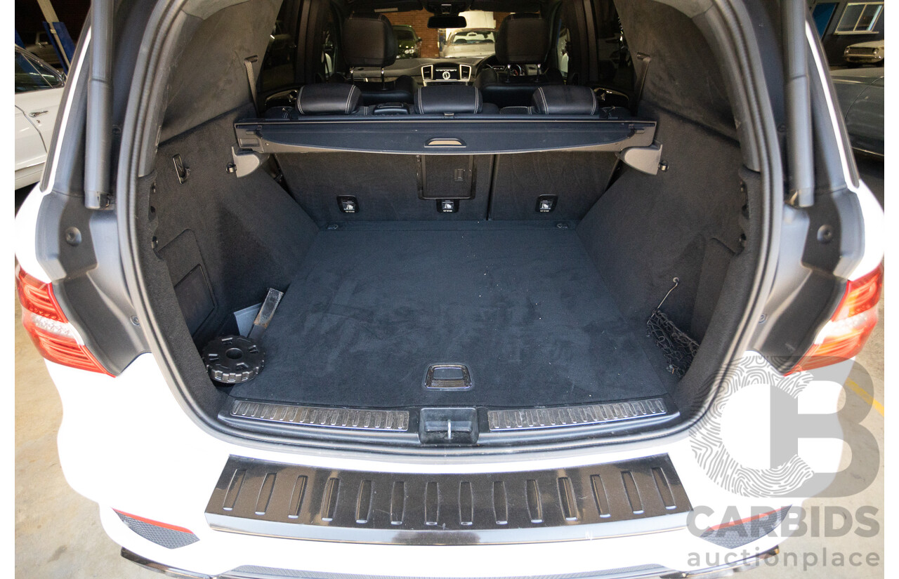 9/2012 Mercedes-Benz ML63 AMG (AWD) 166 4D Wagon Diamond White Twin Turbo V8 5.5L