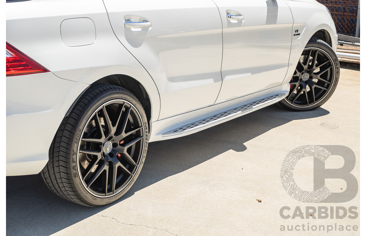 9/2012 Mercedes-Benz ML63 AMG (AWD) 166 4D Wagon Diamond White Twin Turbo V8 5.5L