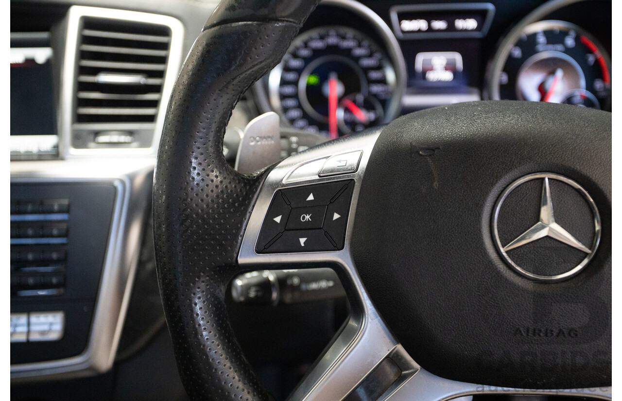 9/2012 Mercedes-Benz ML63 AMG (AWD) 166 4D Wagon Diamond White Twin Turbo V8 5.5L