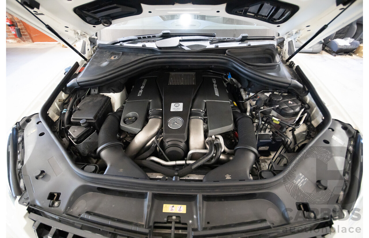 9/2012 Mercedes-Benz ML63 AMG (AWD) 166 4D Wagon Diamond White Twin Turbo V8 5.5L