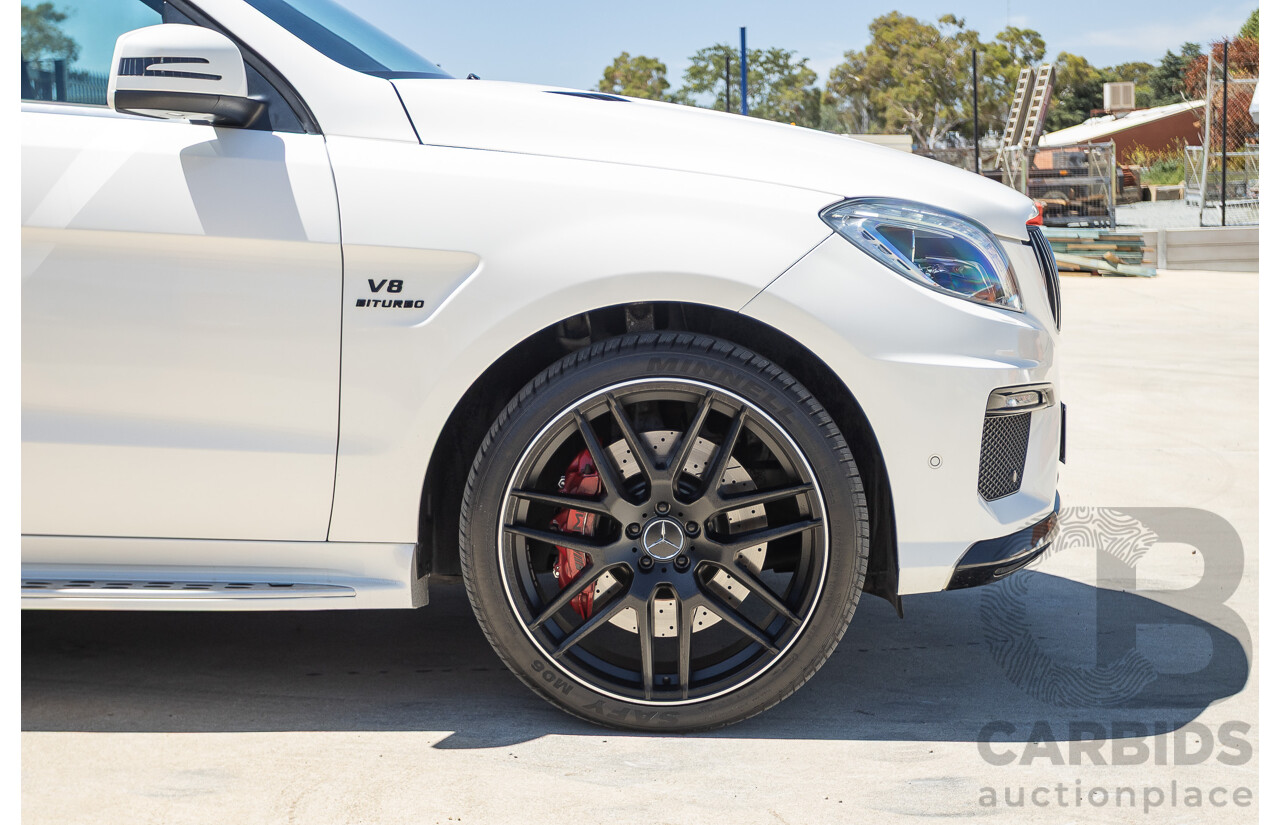 9/2012 Mercedes-Benz ML63 AMG (AWD) 166 4D Wagon Diamond White Twin Turbo V8 5.5L