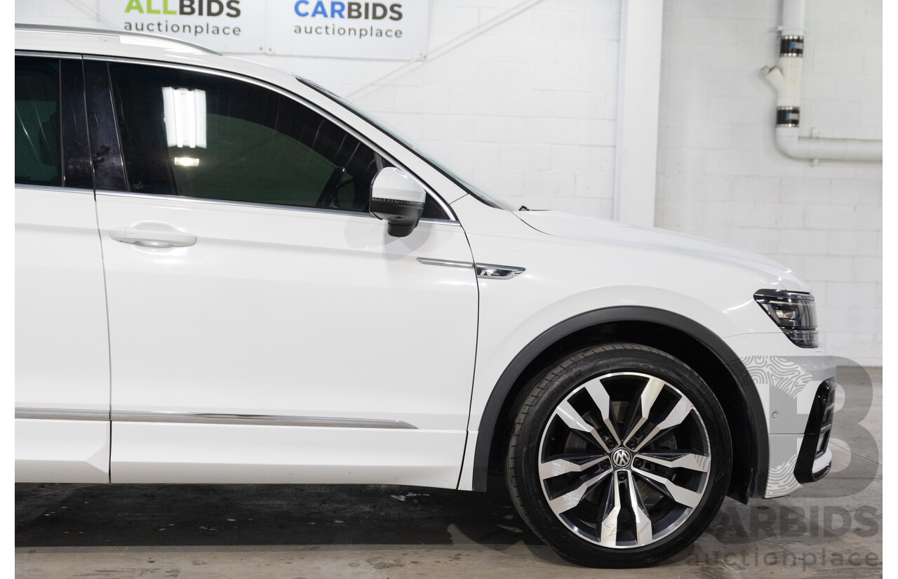 07/2017 Volkswagen Tiguan 140TDI Highline R-Line Package (AWD) 5NA MY18 4d Wagon Pure White Turbo Diesel 2.0L