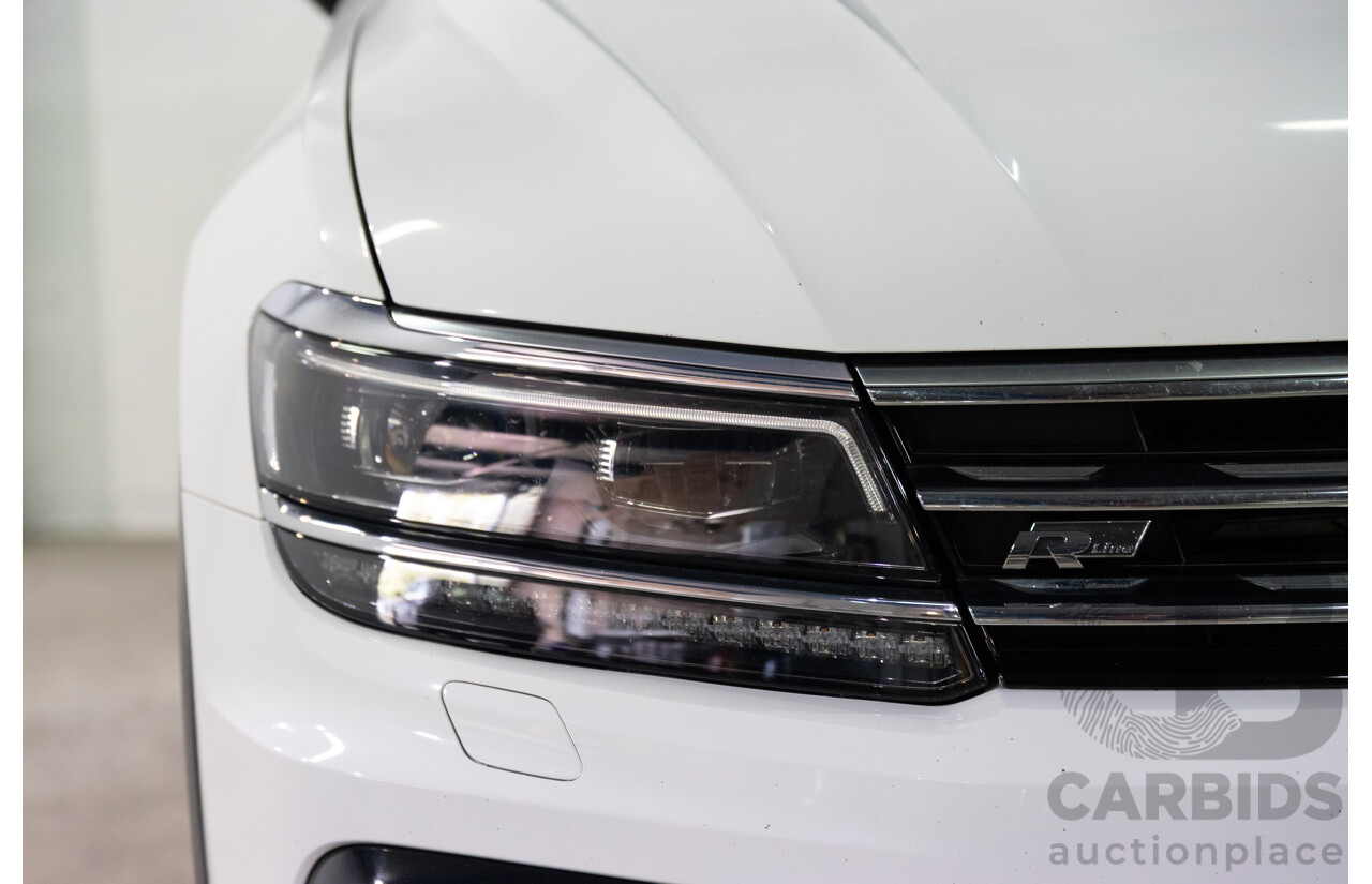 07/2017 Volkswagen Tiguan 140TDI Highline R-Line Package (AWD) 5NA MY18 4d Wagon Pure White Turbo Diesel 2.0L