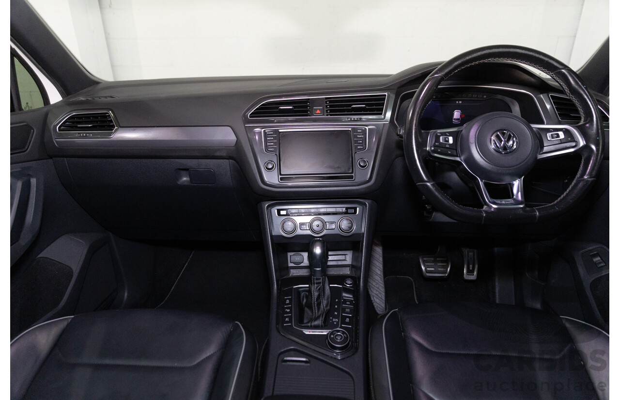 07/2017 Volkswagen Tiguan 140TDI Highline R-Line Package (AWD) 5NA MY18 4d Wagon Pure White Turbo Diesel 2.0L