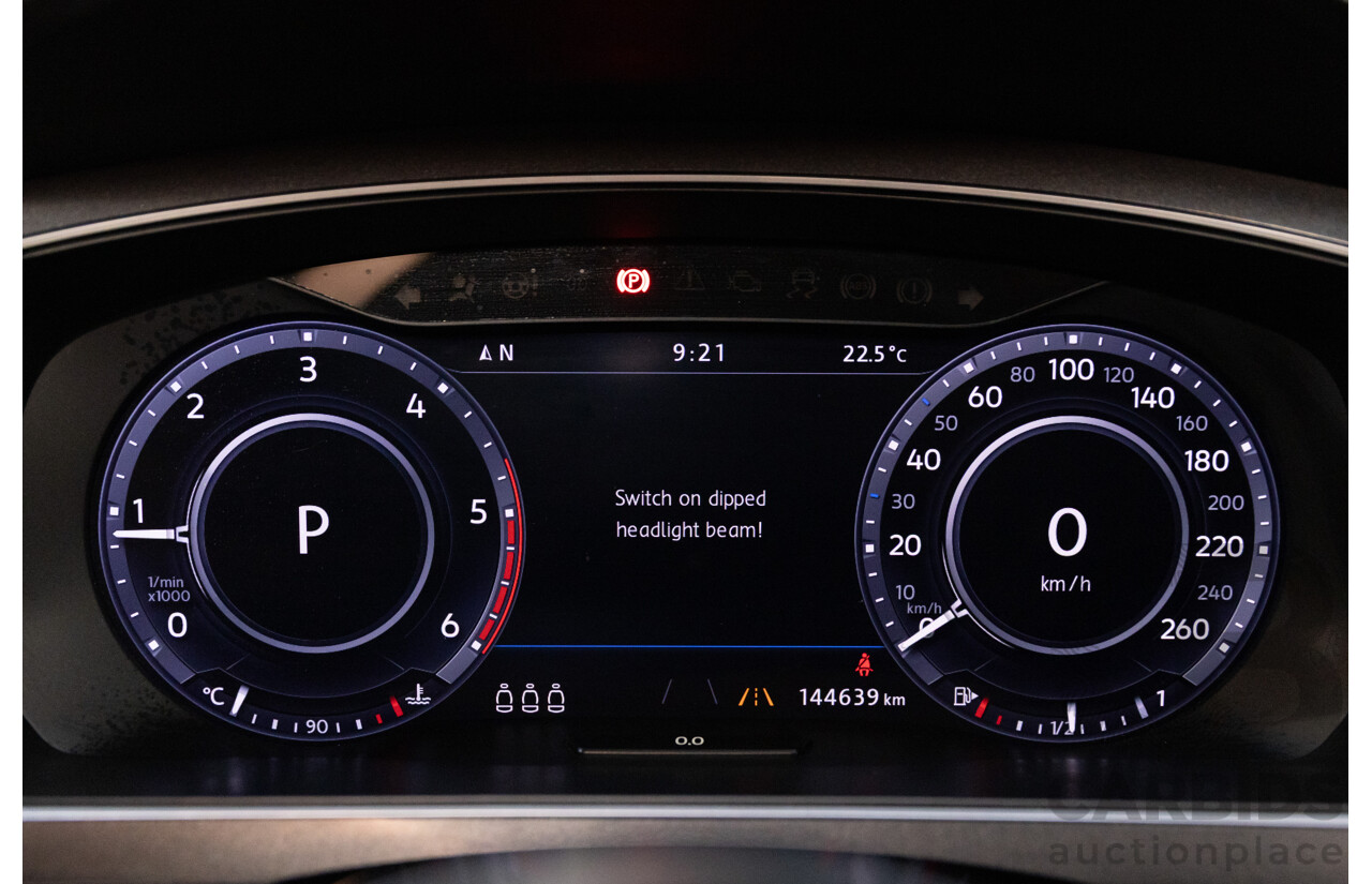 07/2017 Volkswagen Tiguan 140TDI Highline R-Line Package (AWD) 5NA MY18 4d Wagon Pure White Turbo Diesel 2.0L