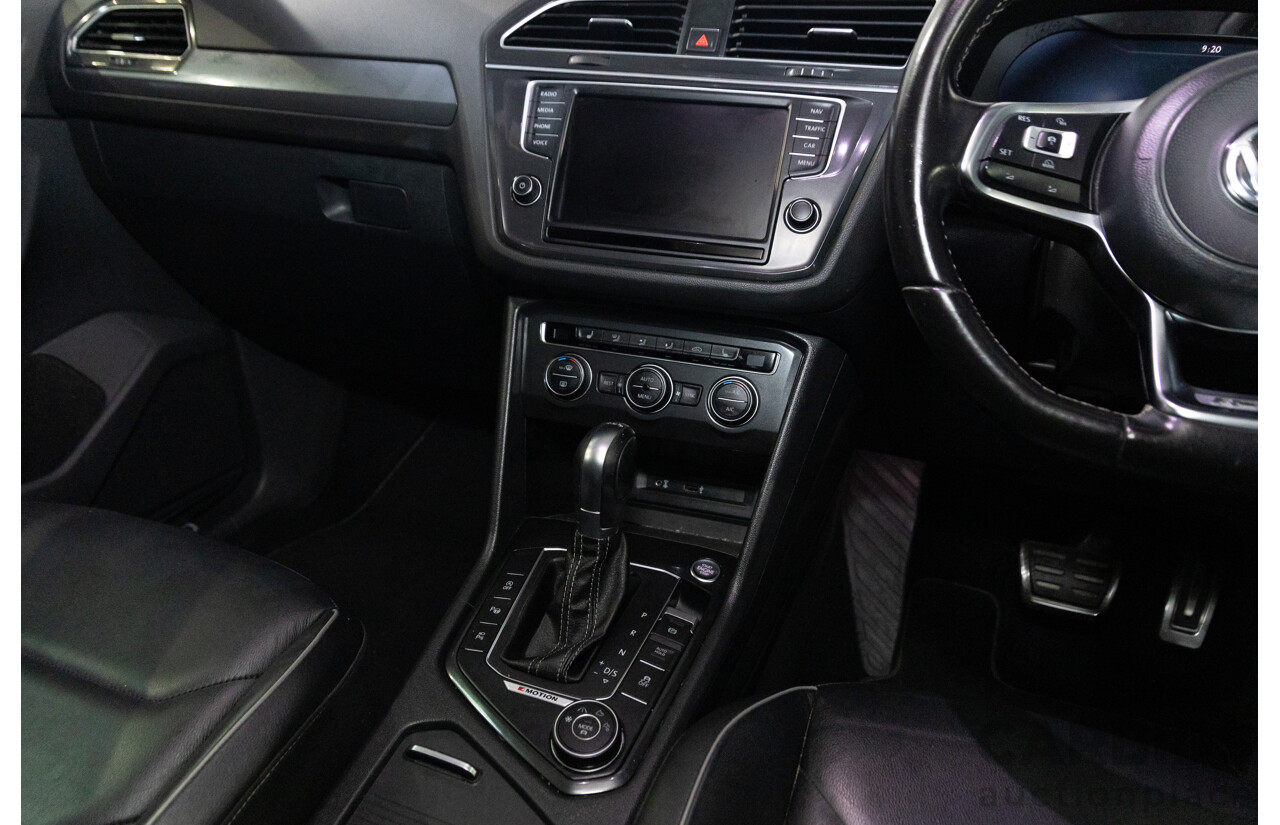 07/2017 Volkswagen Tiguan 140TDI Highline R-Line Package (AWD) 5NA MY18 4d Wagon Pure White Turbo Diesel 2.0L