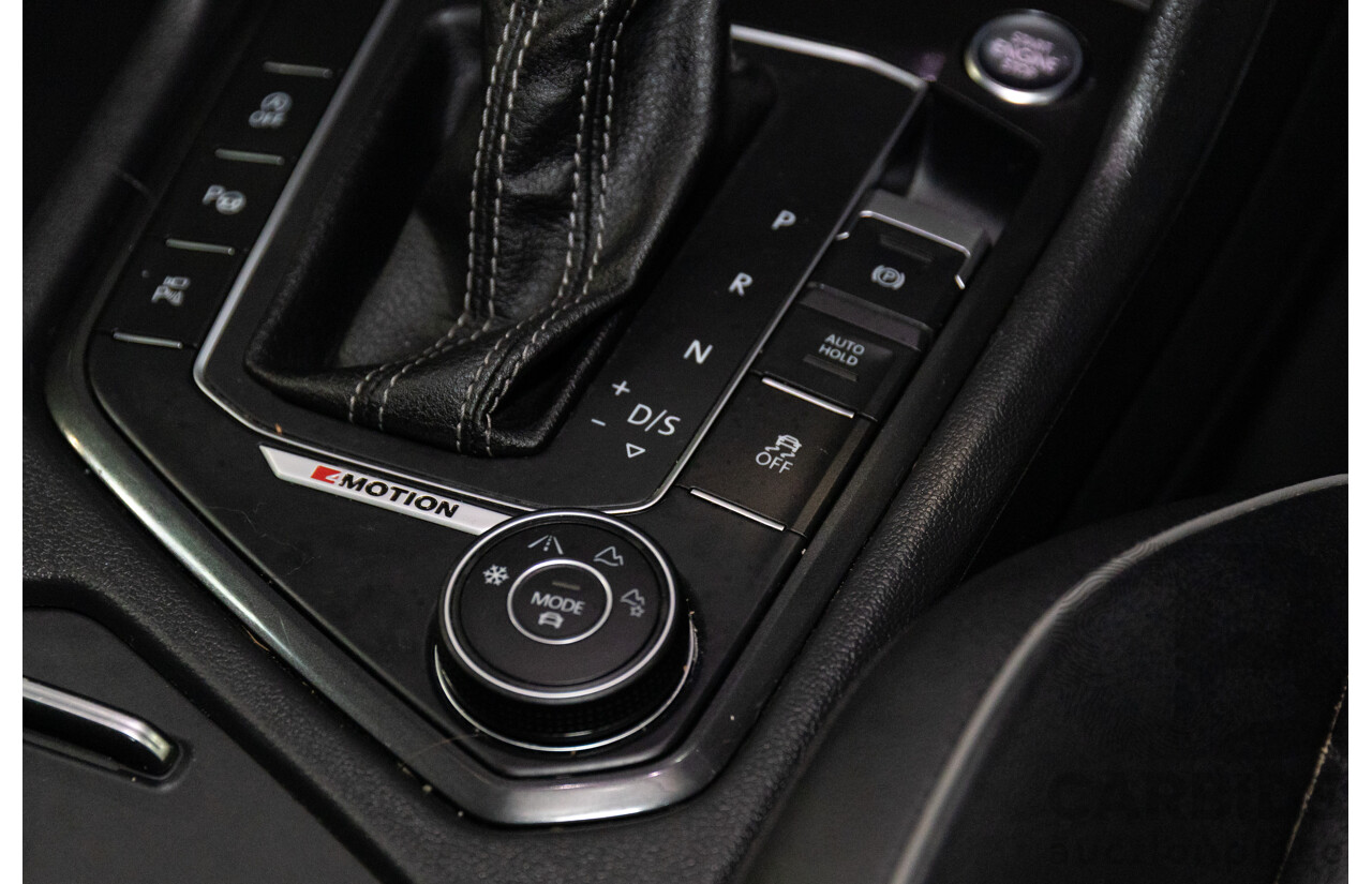 07/2017 Volkswagen Tiguan 140TDI Highline R-Line Package (AWD) 5NA MY18 4d Wagon Pure White Turbo Diesel 2.0L