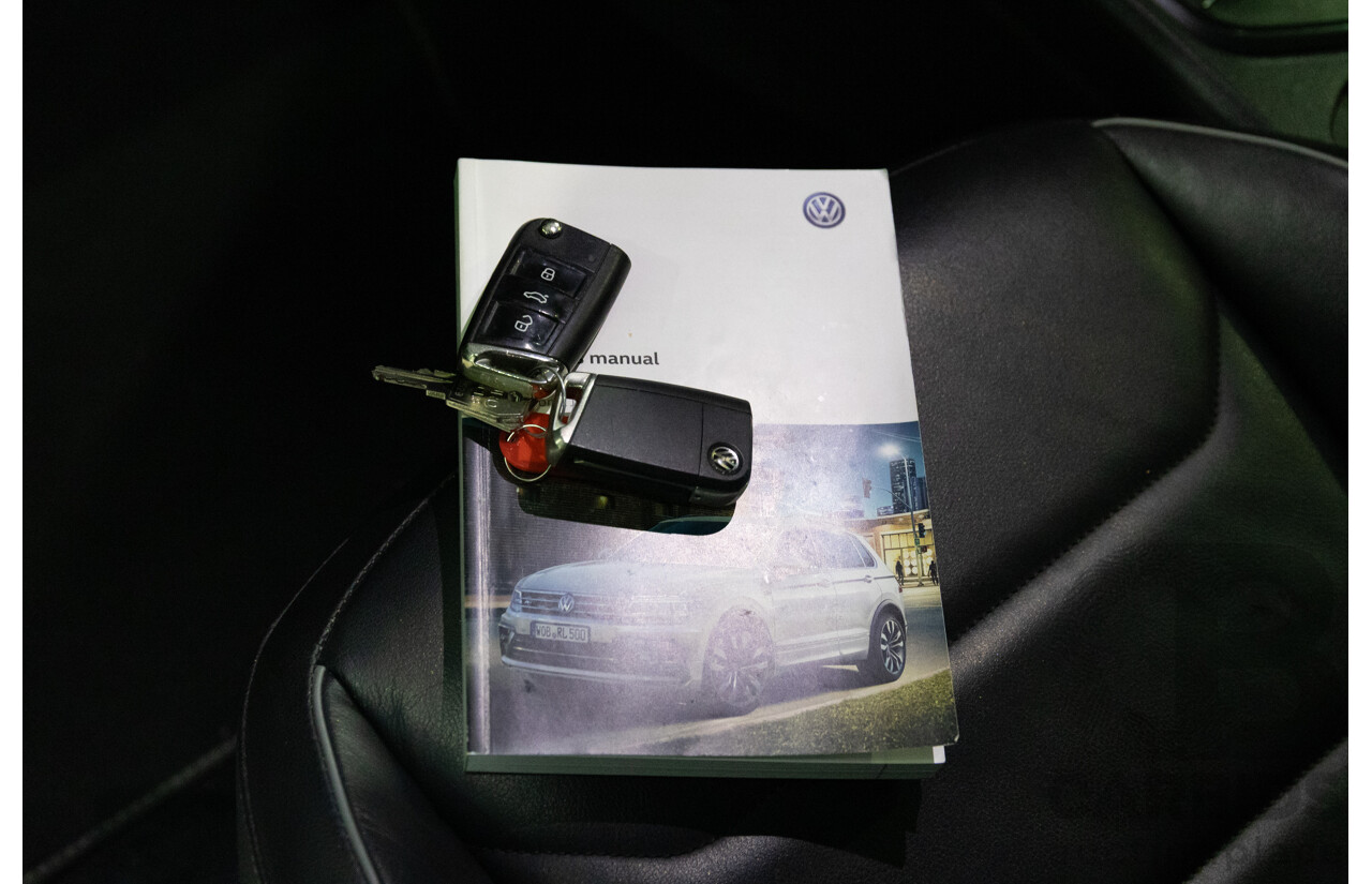 07/2017 Volkswagen Tiguan 140TDI Highline R-Line Package (AWD) 5NA MY18 4d Wagon Pure White Turbo Diesel 2.0L