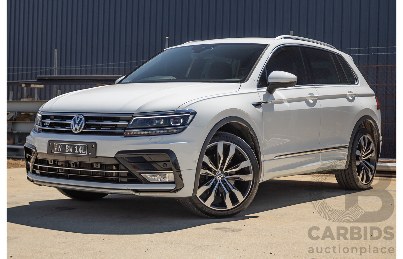 7/2017 Volkswagen Tiguan 140TDI Highline R-Line Package (AWD) 5NA MY18 4d Wagon Pure White Turbo Diesel 2.0L