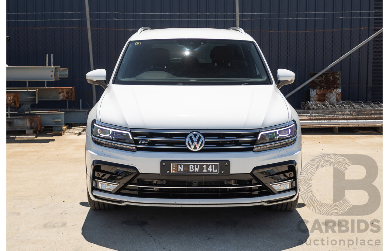 7/2017 Volkswagen Tiguan 140TDI Highline R-Line Package (AWD) 5NA MY18 4d Wagon Pure White Turbo Diesel 2.0L
