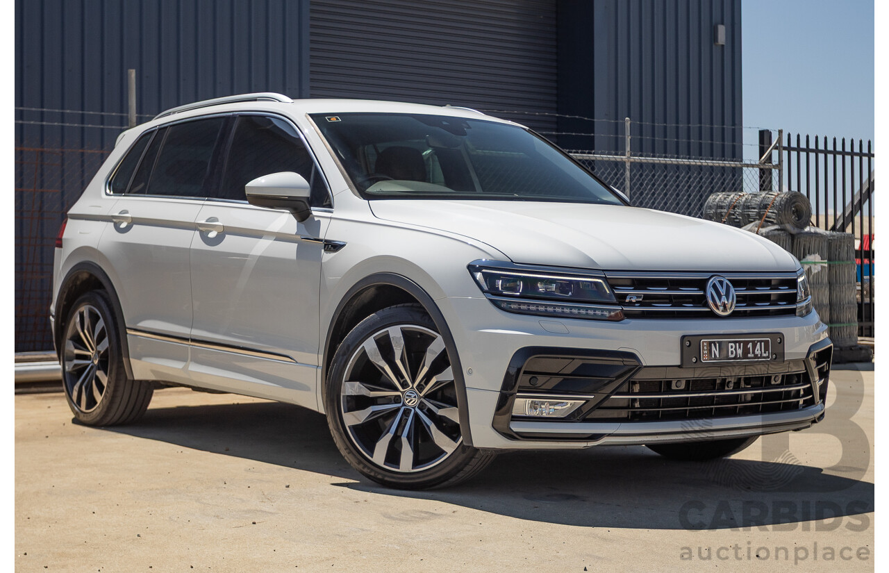 7/2017 Volkswagen Tiguan 140TDI Highline R-Line Package (AWD) 5NA MY18 4d Wagon Pure White Turbo Diesel 2.0L