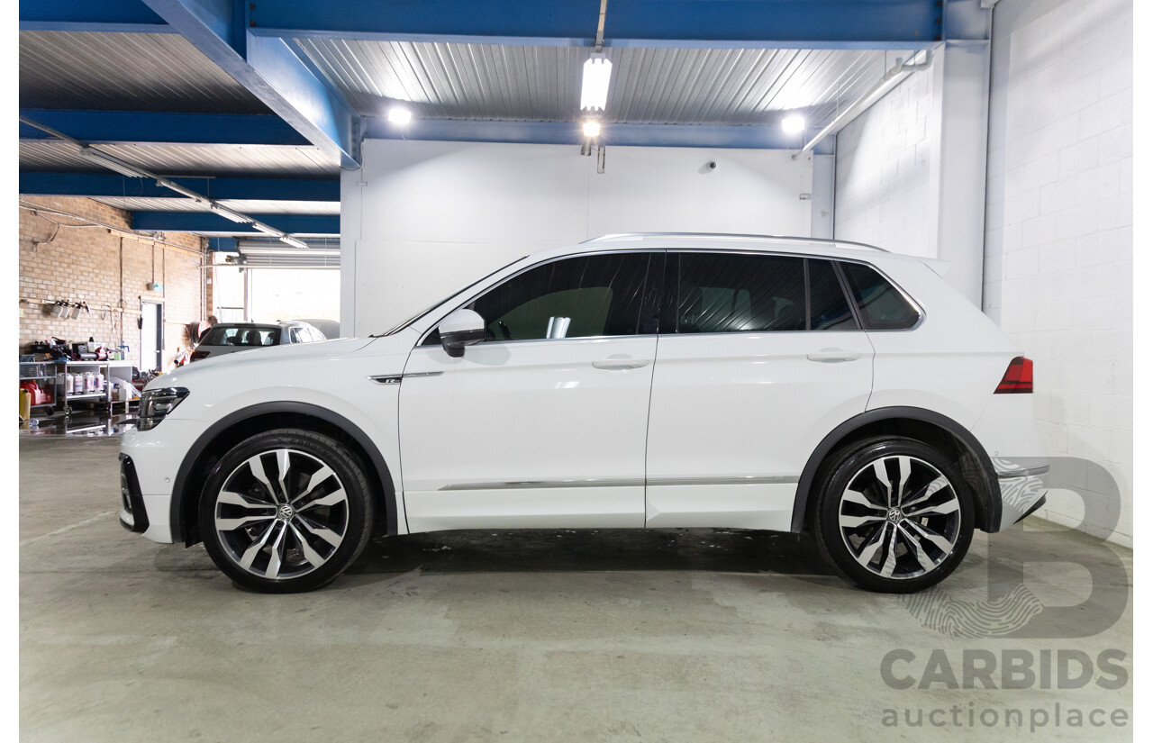 07/2017 Volkswagen Tiguan 140TDI Highline R-Line Package (AWD) 5NA MY18 4d Wagon Pure White Turbo Diesel 2.0L