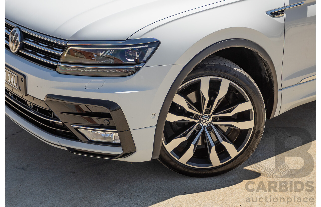 7/2017 Volkswagen Tiguan 140TDI Highline R-Line Package (AWD) 5NA MY18 4d Wagon Pure White Turbo Diesel 2.0L