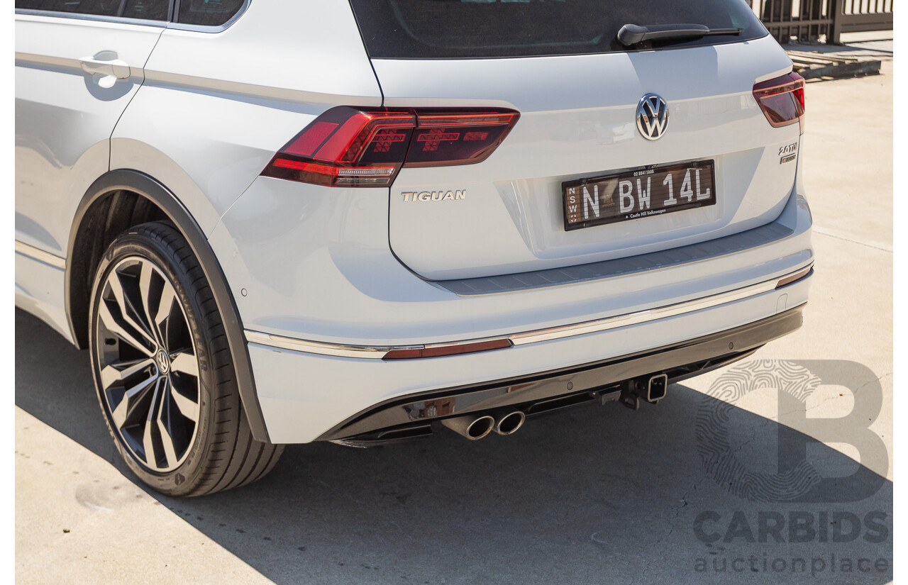 7/2017 Volkswagen Tiguan 140TDI Highline R-Line Package (AWD) 5NA MY18 4d Wagon Pure White Turbo Diesel 2.0L