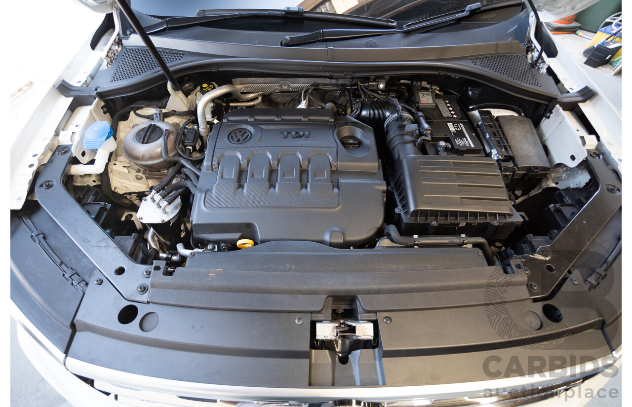 7/2017 Volkswagen Tiguan 140TDI Highline R-Line Package (AWD) 5NA MY18 4d Wagon Pure White Turbo Diesel 2.0L