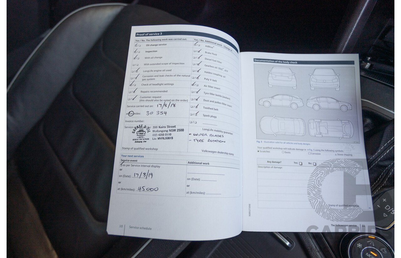 7/2017 Volkswagen Tiguan 140TDI Highline R-Line Package (AWD) 5NA MY18 4d Wagon Pure White Turbo Diesel 2.0L