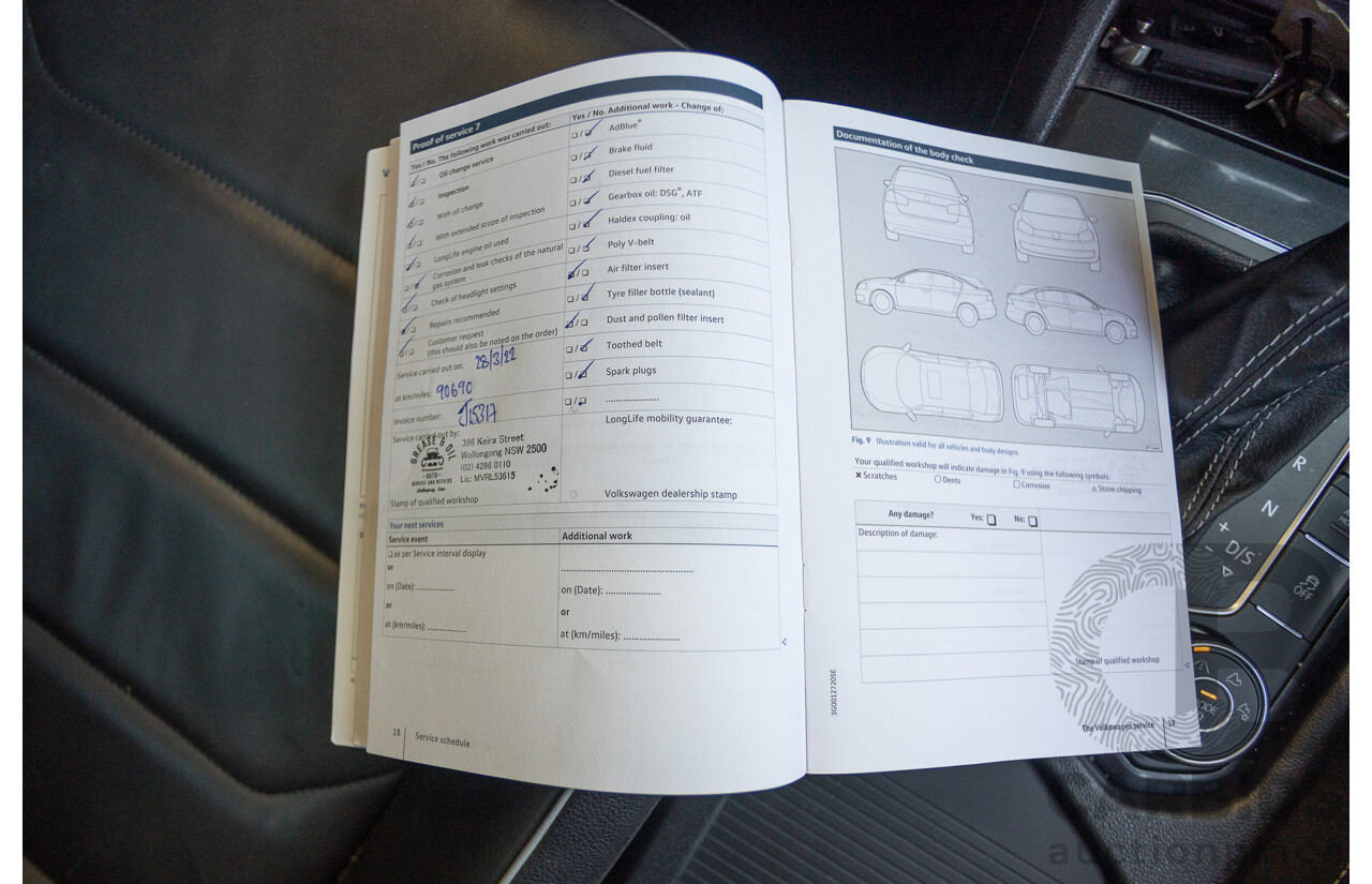 7/2017 Volkswagen Tiguan 140TDI Highline R-Line Package (AWD) 5NA MY18 4d Wagon Pure White Turbo Diesel 2.0L