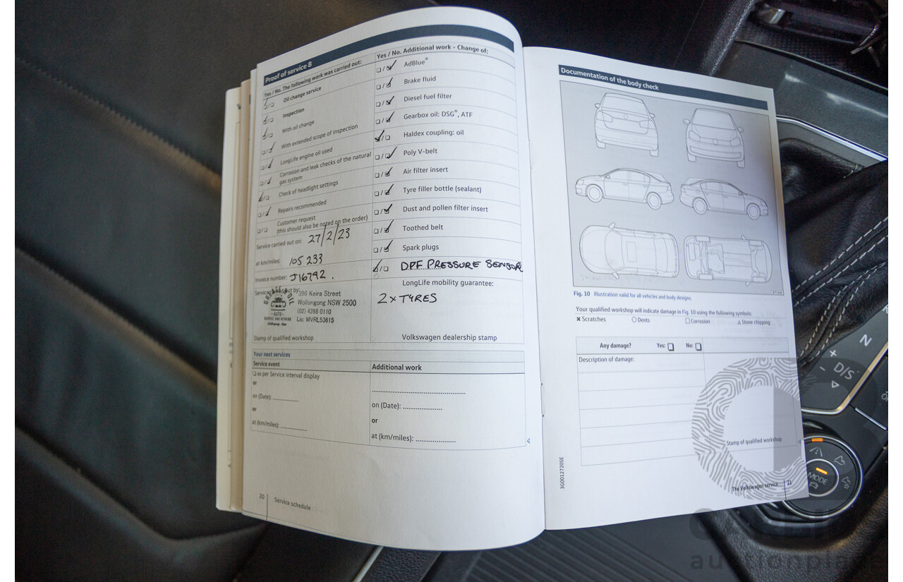 7/2017 Volkswagen Tiguan 140TDI Highline R-Line Package (AWD) 5NA MY18 4d Wagon Pure White Turbo Diesel 2.0L