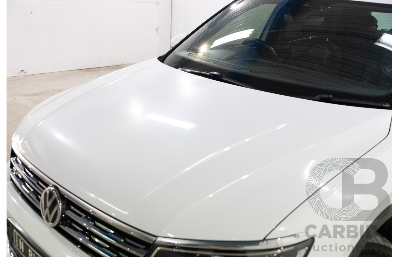 07/2017 Volkswagen Tiguan 140TDI Highline R-Line Package (AWD) 5NA MY18 4d Wagon Pure White Turbo Diesel 2.0L