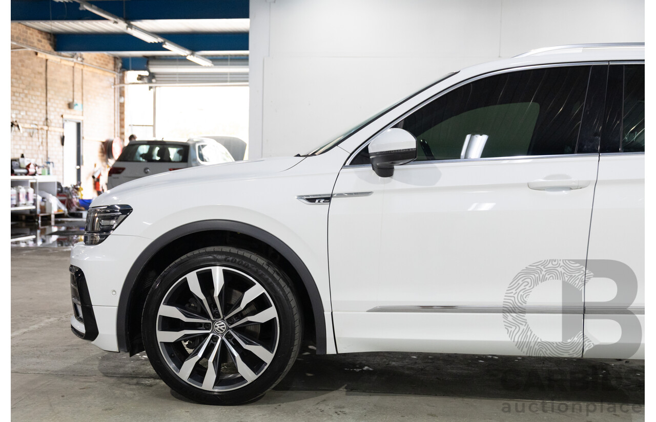 07/2017 Volkswagen Tiguan 140TDI Highline R-Line Package (AWD) 5NA MY18 4d Wagon Pure White Turbo Diesel 2.0L