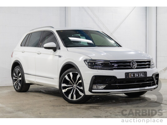07/2017 Volkswagen Tiguan 140TDI Highline R-Line Package (AWD) 5NA MY18 4d Wagon Pure White Turbo Diesel 2.0L