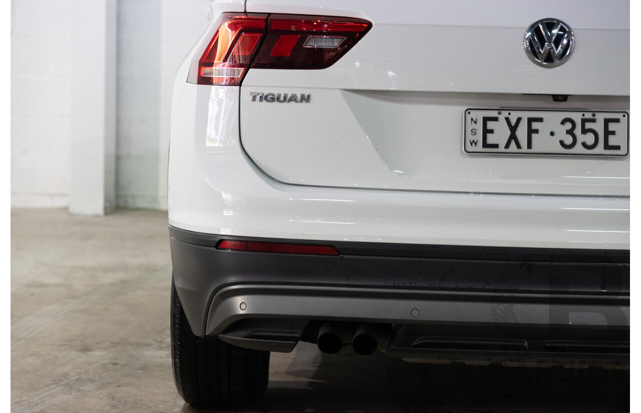 08/2017 Volkswagen Tiguan 132TSI Comfortline (AWD) 5NA MY18 4d Wagon Pure White Turbo 2.0L