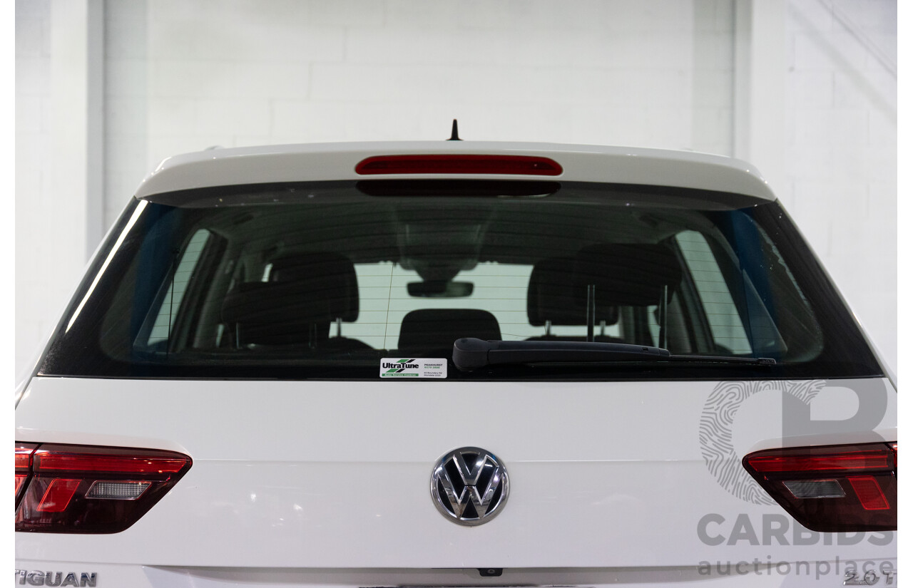 08/2017 Volkswagen Tiguan 132TSI Comfortline (AWD) 5NA MY18 4d Wagon Pure White Turbo 2.0L