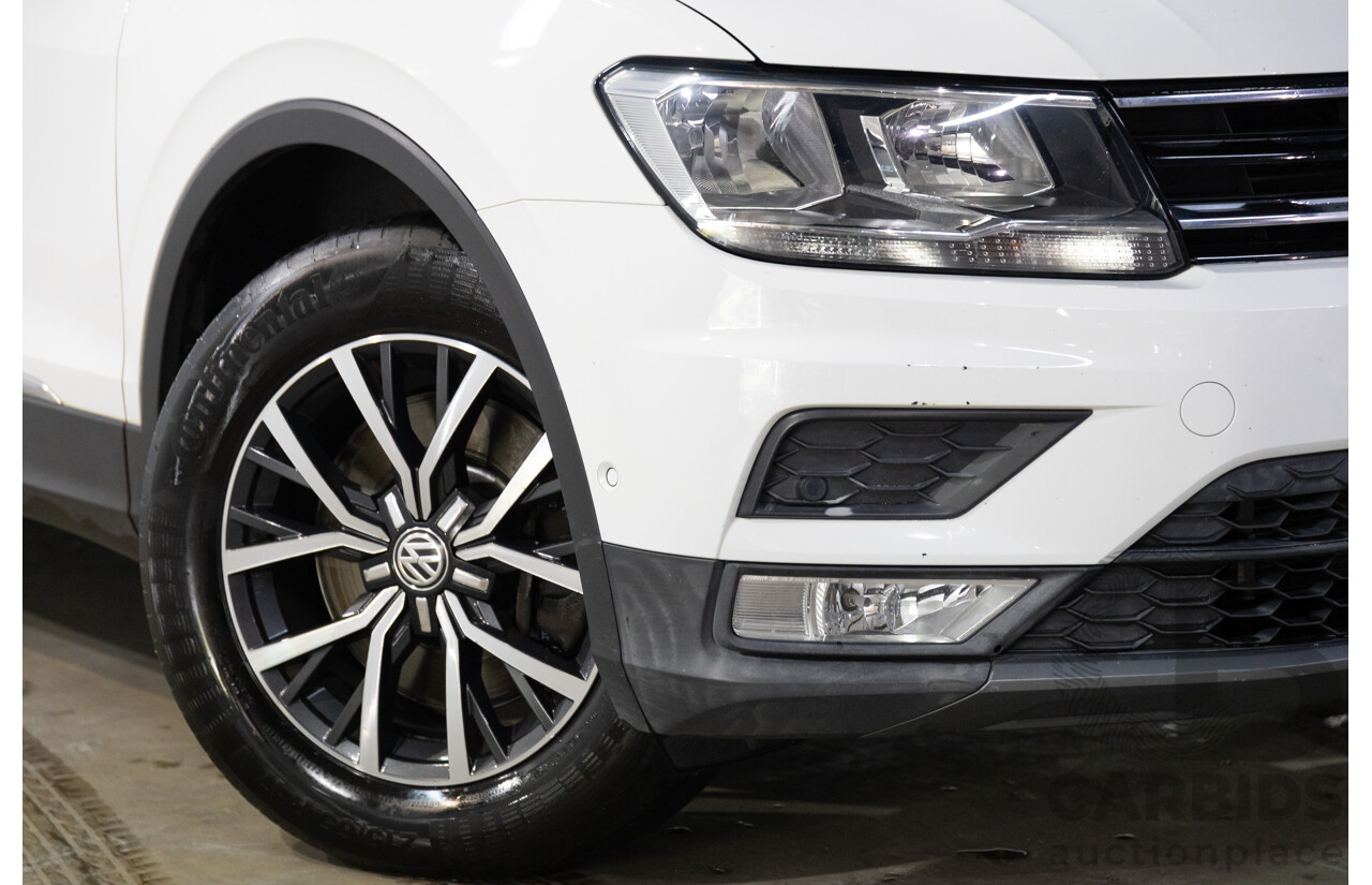 08/2017 Volkswagen Tiguan 132TSI Comfortline (AWD) 5NA MY18 4d Wagon Pure White Turbo 2.0L