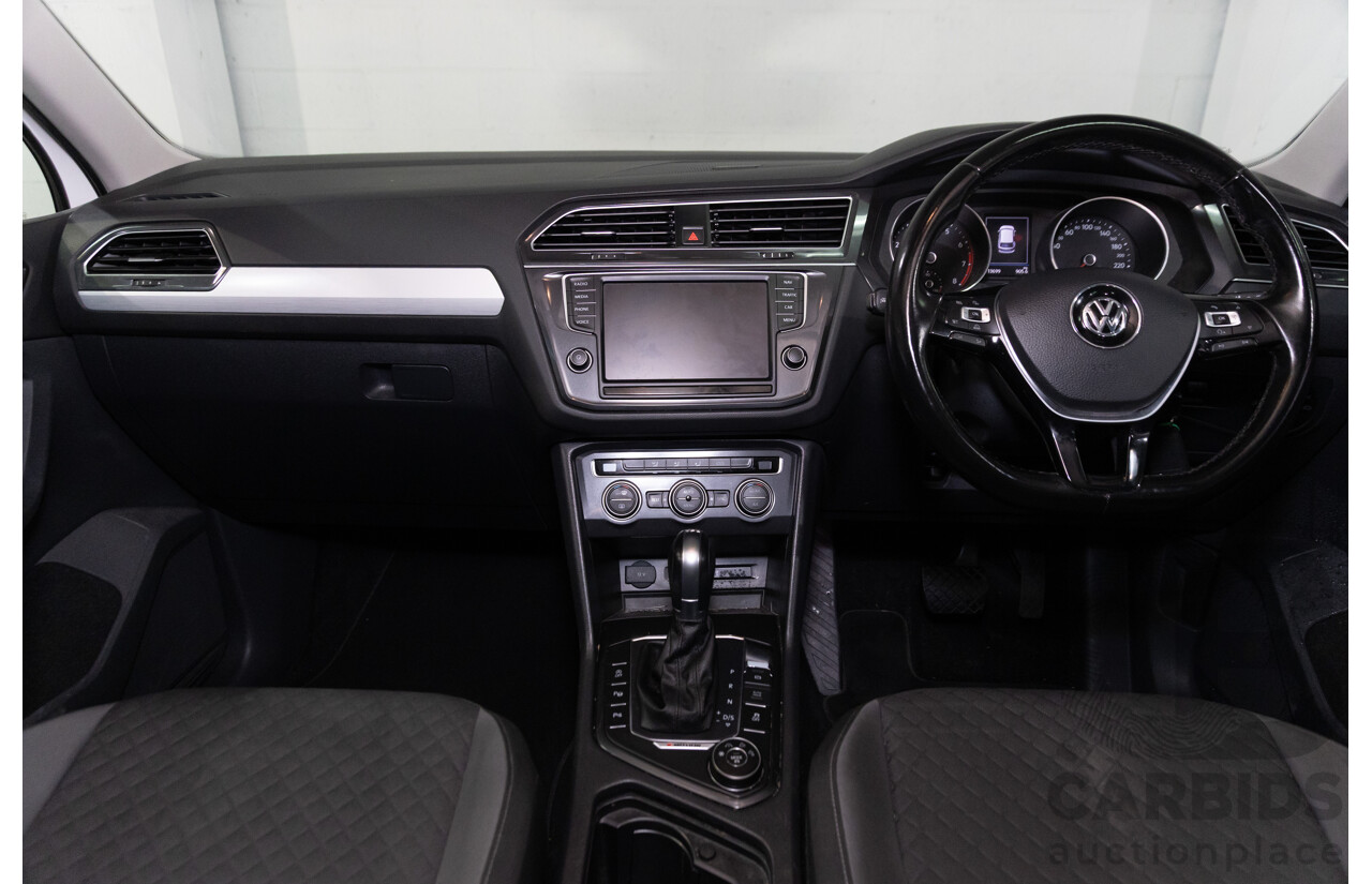 08/2017 Volkswagen Tiguan 132TSI Comfortline (AWD) 5NA MY18 4d Wagon Pure White Turbo 2.0L