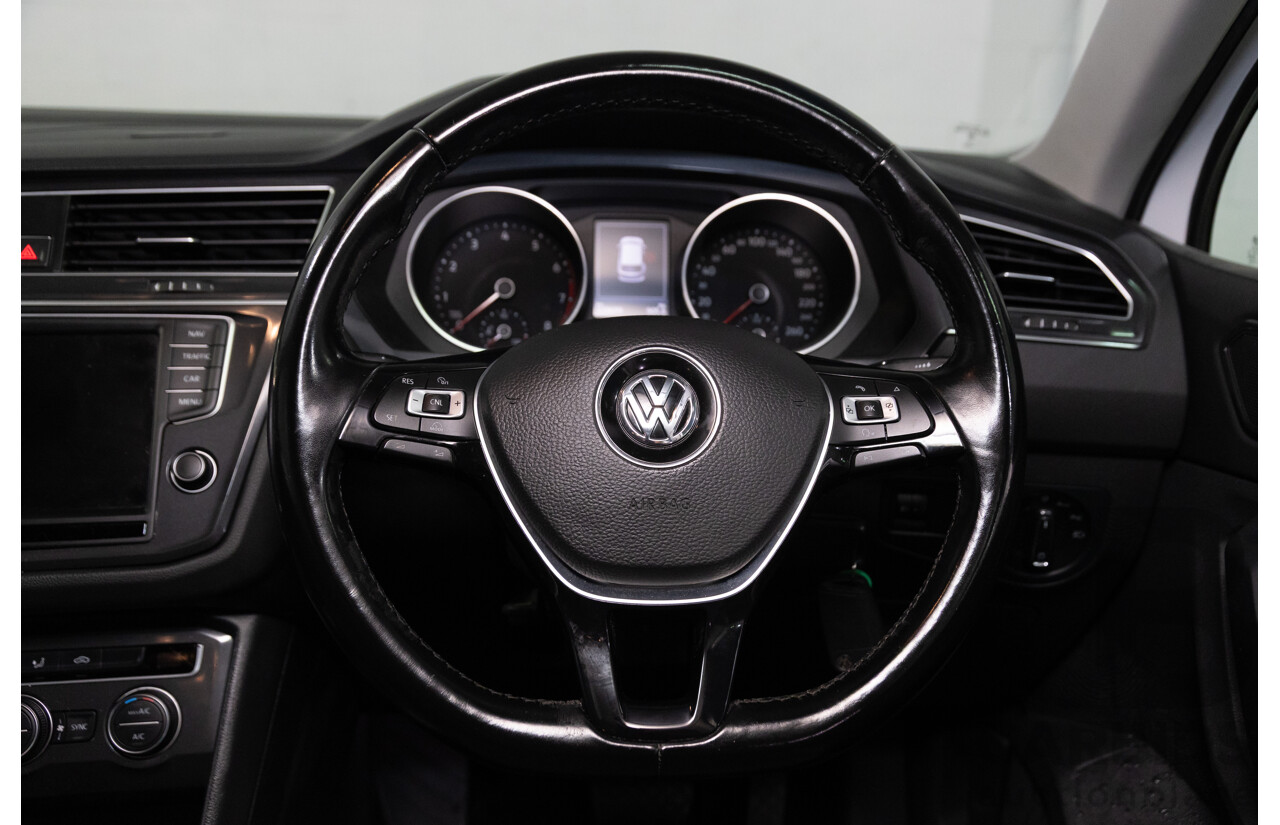 08/2017 Volkswagen Tiguan 132TSI Comfortline (AWD) 5NA MY18 4d Wagon Pure White Turbo 2.0L