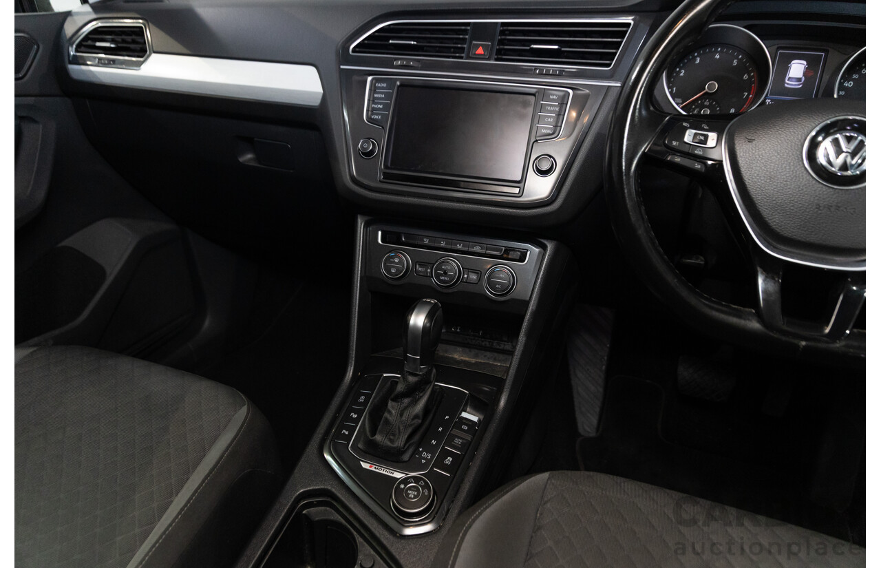 08/2017 Volkswagen Tiguan 132TSI Comfortline (AWD) 5NA MY18 4d Wagon Pure White Turbo 2.0L