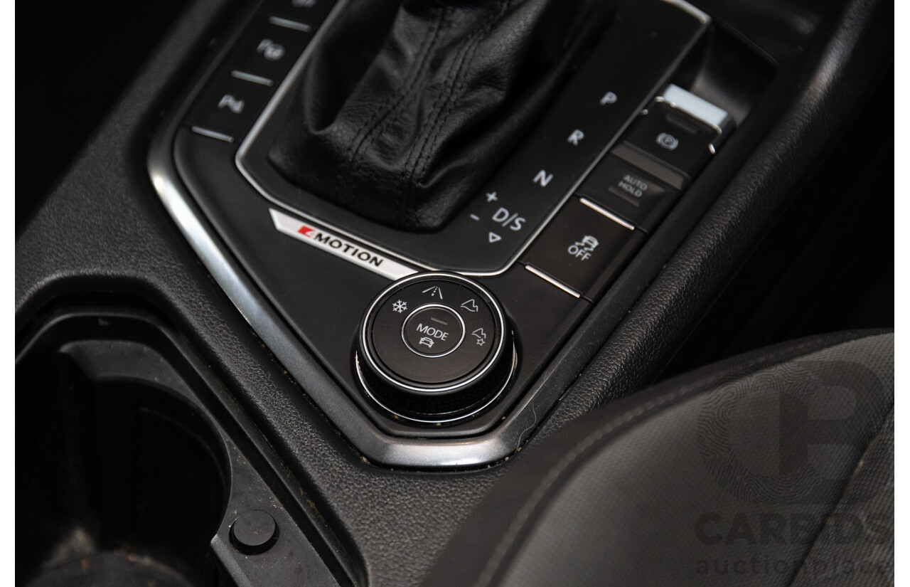 08/2017 Volkswagen Tiguan 132TSI Comfortline (AWD) 5NA MY18 4d Wagon Pure White Turbo 2.0L