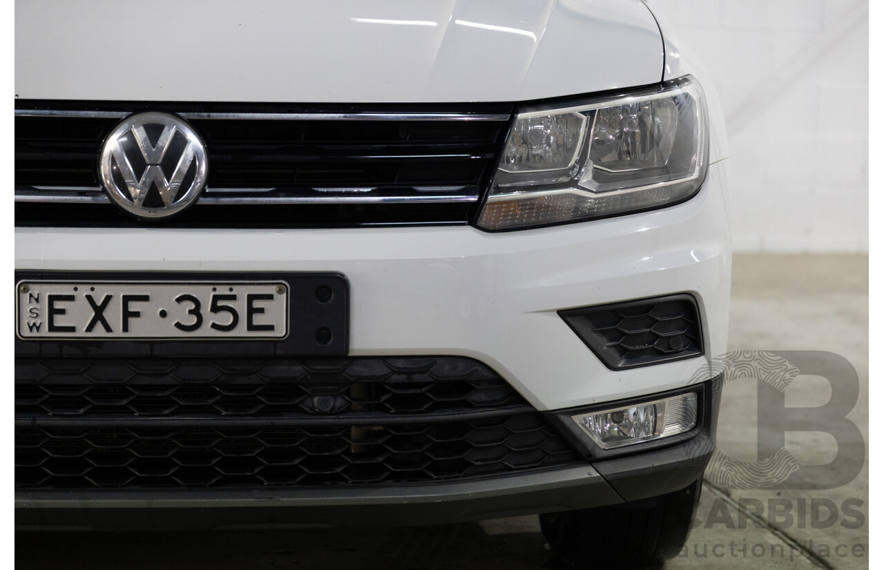 08/2017 Volkswagen Tiguan 132TSI Comfortline (AWD) 5NA MY18 4d Wagon Pure White Turbo 2.0L