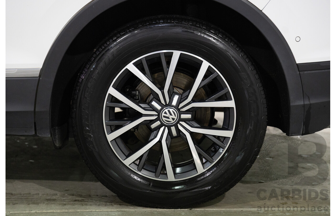 08/2017 Volkswagen Tiguan 132TSI Comfortline (AWD) 5NA MY18 4d Wagon Pure White Turbo 2.0L