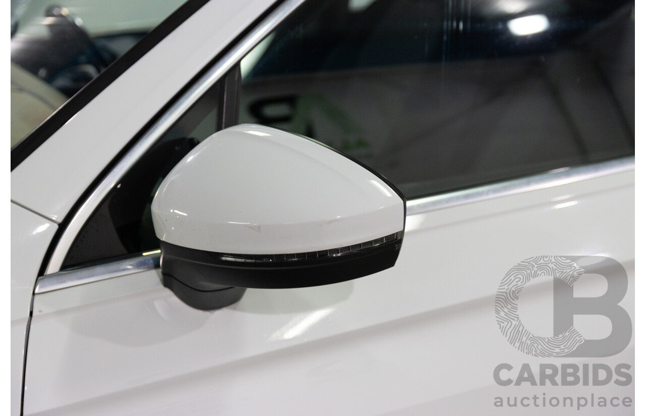 08/2017 Volkswagen Tiguan 132TSI Comfortline (AWD) 5NA MY18 4d Wagon Pure White Turbo 2.0L