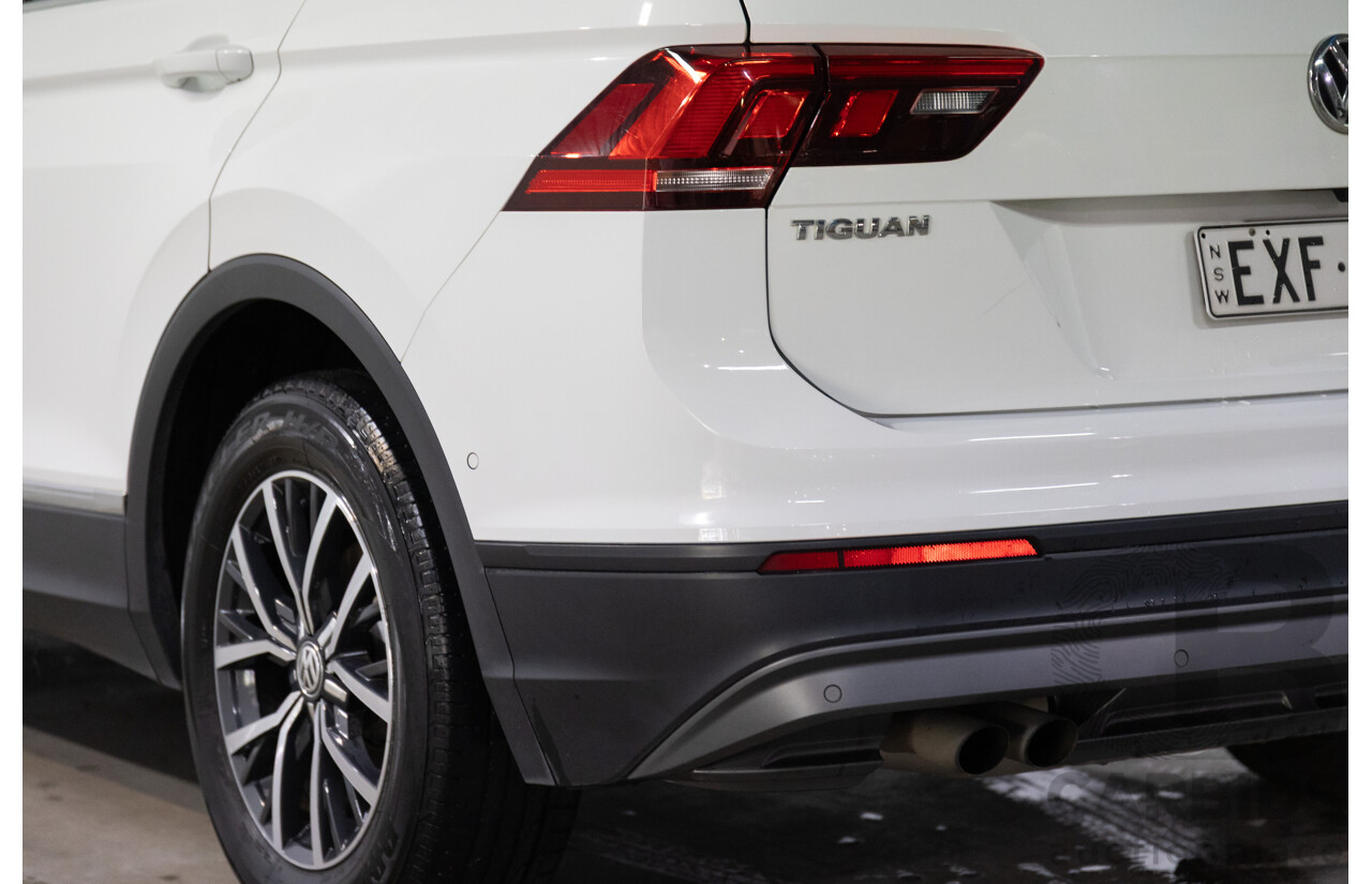 08/2017 Volkswagen Tiguan 132TSI Comfortline (AWD) 5NA MY18 4d Wagon Pure White Turbo 2.0L
