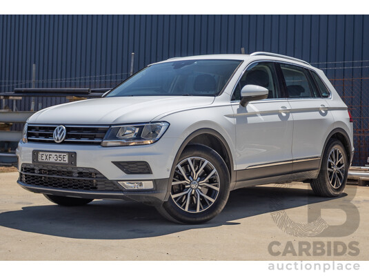 8/2017 Volkswagen Tiguan 132TSI Comfortline (AWD) 5NA MY18 4d Wagon Pure White Turbo 2.0L