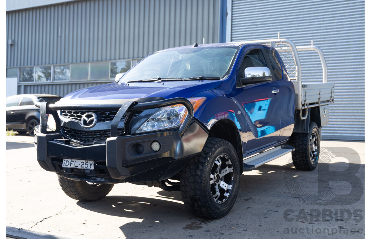 5/2012 Mazda Bt50 XTR (4x4)  Freestyle Utility Aurora Blue Metallic Turbo Diesel 3.2L