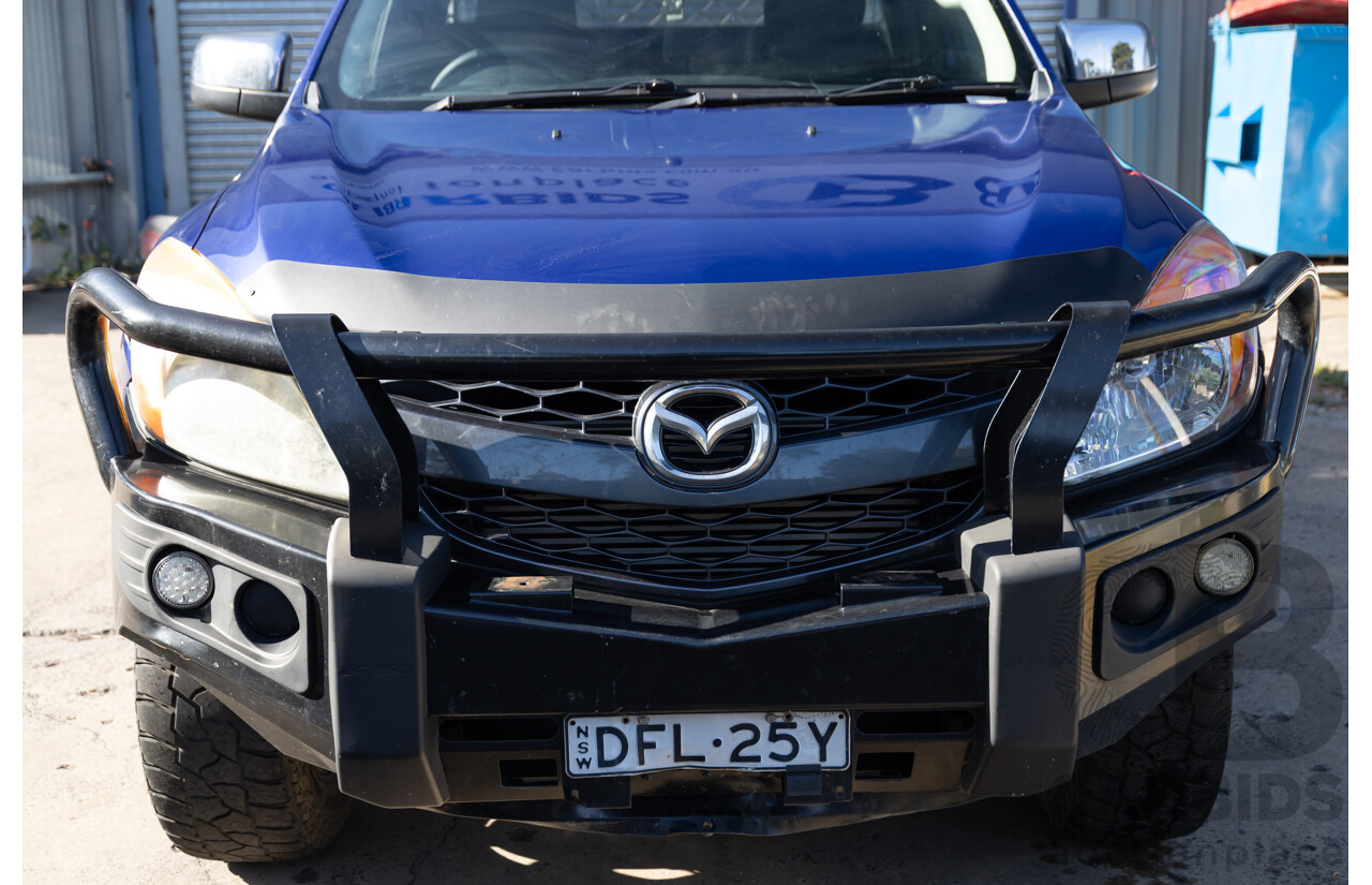 5/2012 Mazda Bt50 XTR (4x4)  Freestyle Utility Aurora Blue Metallic Turbo Diesel 3.2L