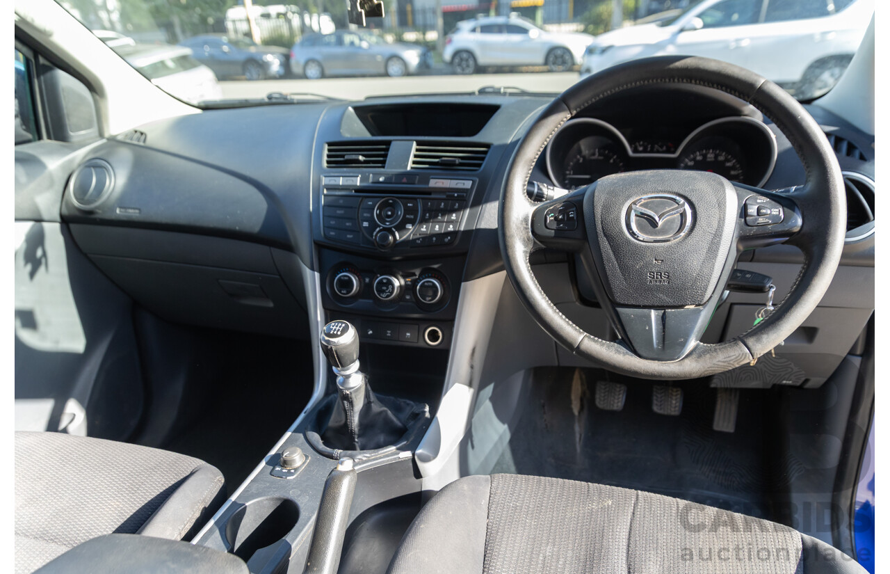 5/2012 Mazda Bt50 XTR (4x4)  Freestyle Utility Aurora Blue Metallic Turbo Diesel 3.2L