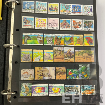 Collection of Australian Cancelled Stamps Including Predecimal, Examples From 1940's to 1990's