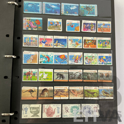 Collection of Australian Cancelled Stamps Including Predecimal, Examples From 1940's to 1990's