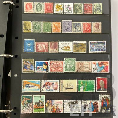 Collection of Australian Cancelled Stamps Including Predecimal, Examples From 1940's to 1990's